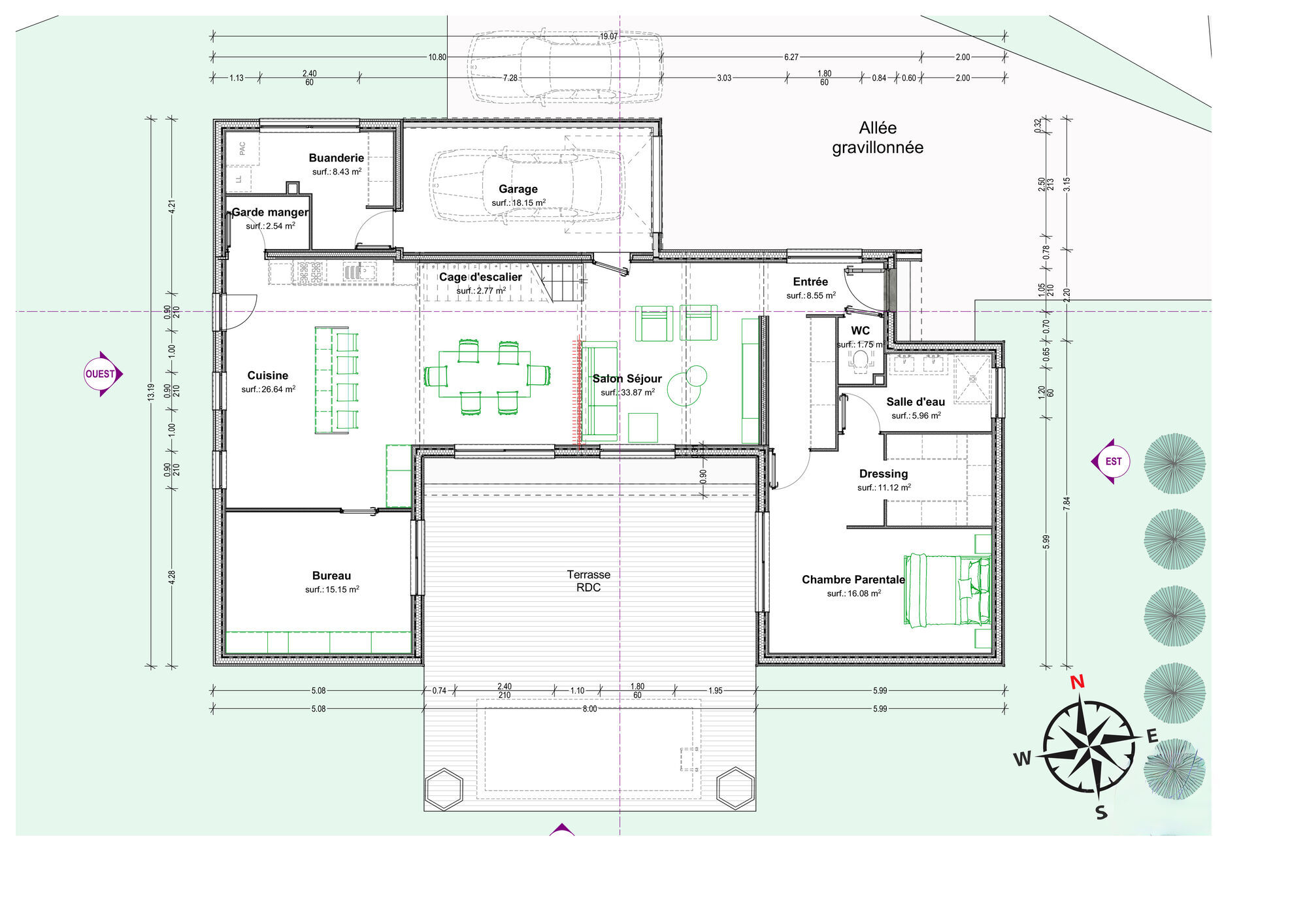 Plan du rez-de-chaussée